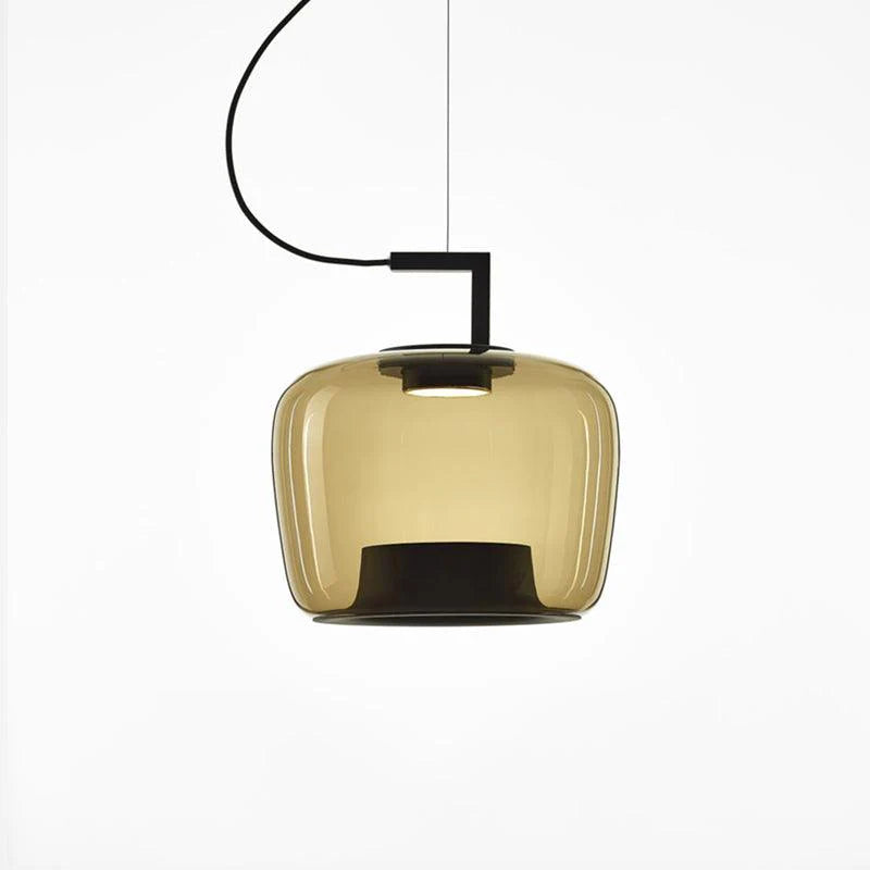 Suspension contemporaine en verre soufflé