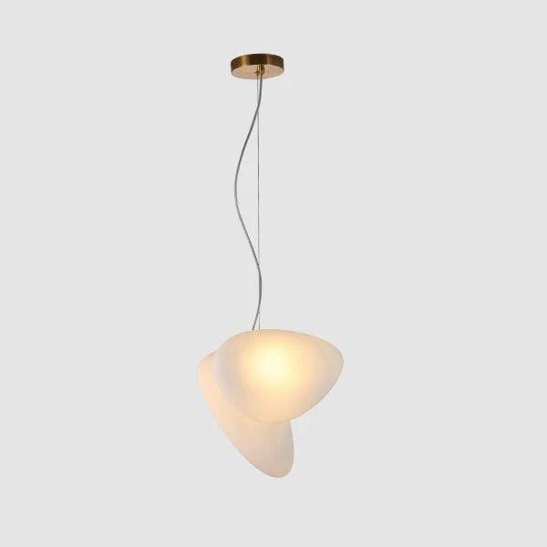 Lampe à suspension ovale en verre élégante