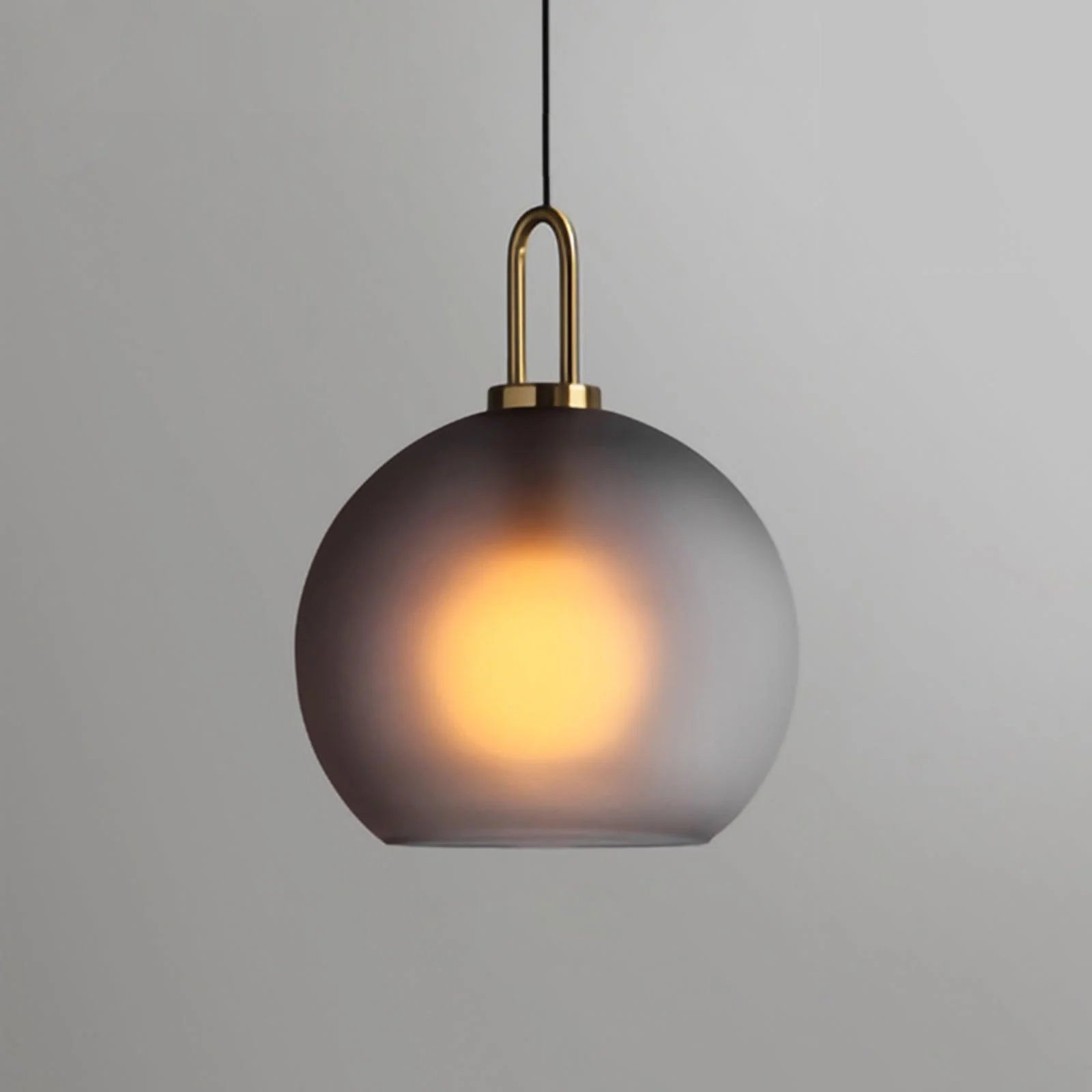 Lampe à Suspension Pendule Vintage en Verre