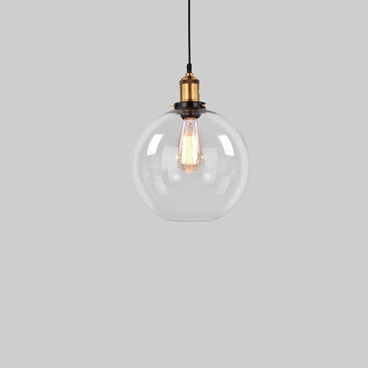 Scandinavian Transparent Glass Pendant Light