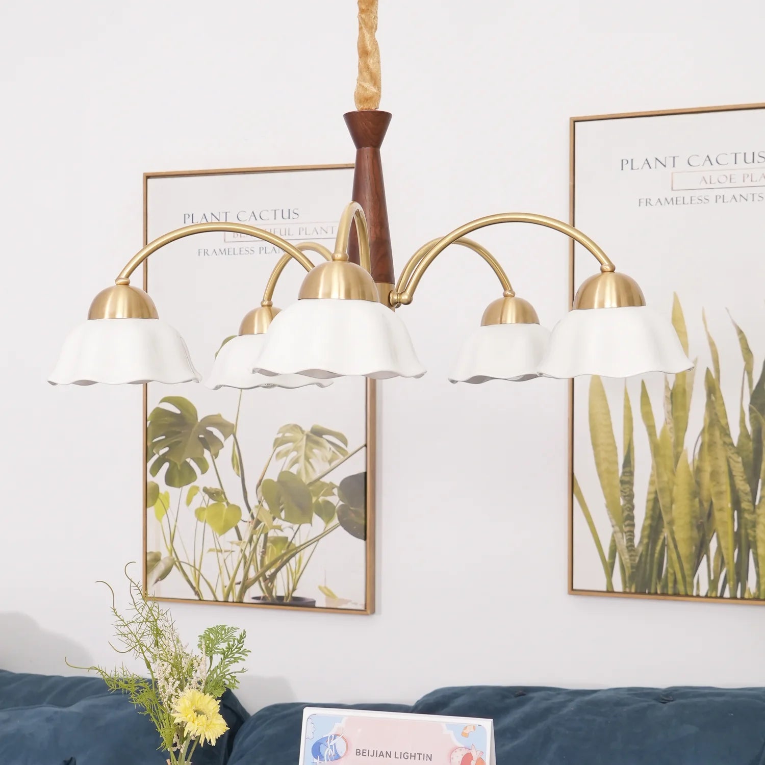 Lampadario in ottone di Stoccolma