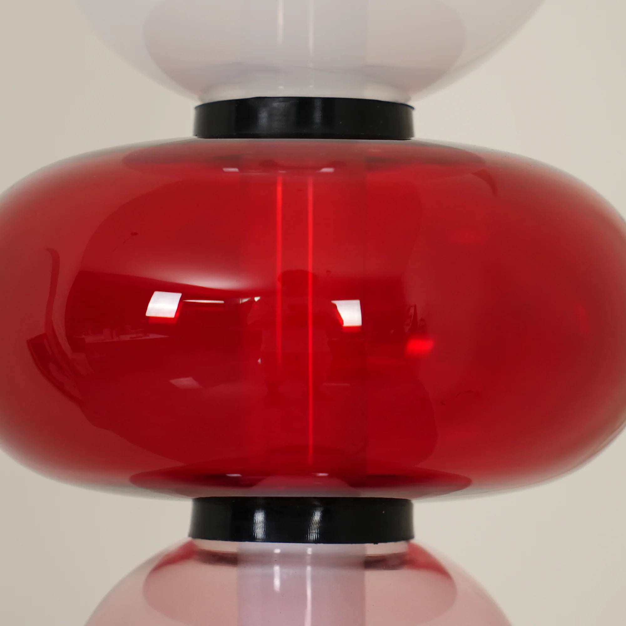 Lampadaire rond en verre de forme ovale tendance