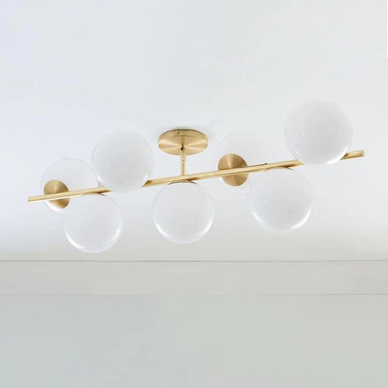 Lampadario a stelo orbitale