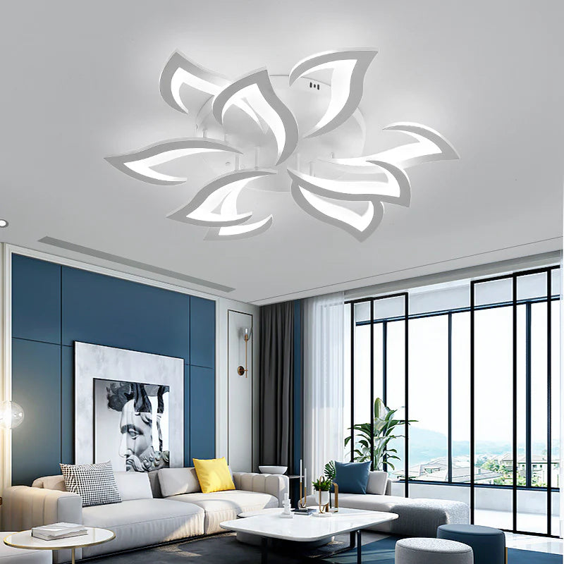 Moderne kreativ blomsterformloftlys