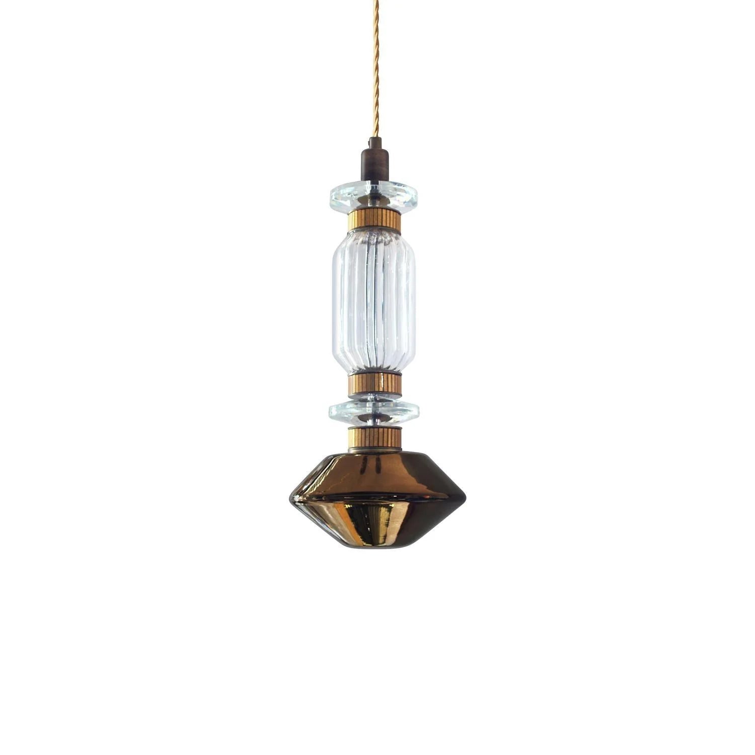 Lampe suspendue élégante à plusieurs abat-jour en verre