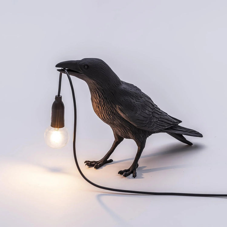 Trendy Crow Resin Bordlampe