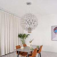 Silver Luster Ball Pendant Light