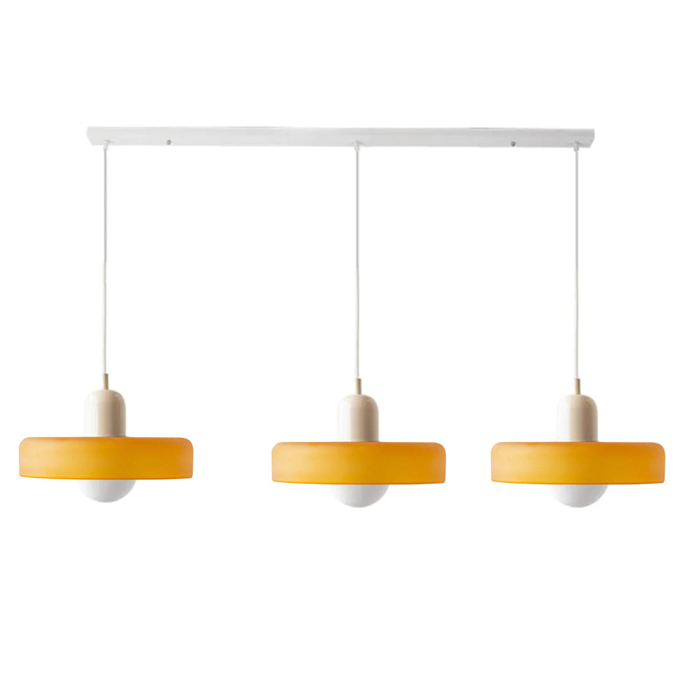 Three-Head Bauhaus-Style Minimalist Glass Pendant Light