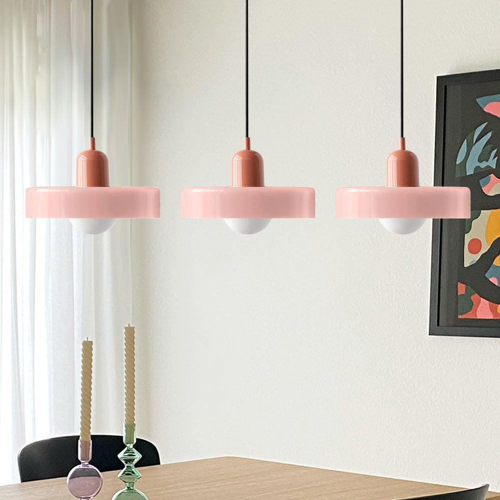 Three-Head Bauhaus-Style Minimalist Glass Pendant Light