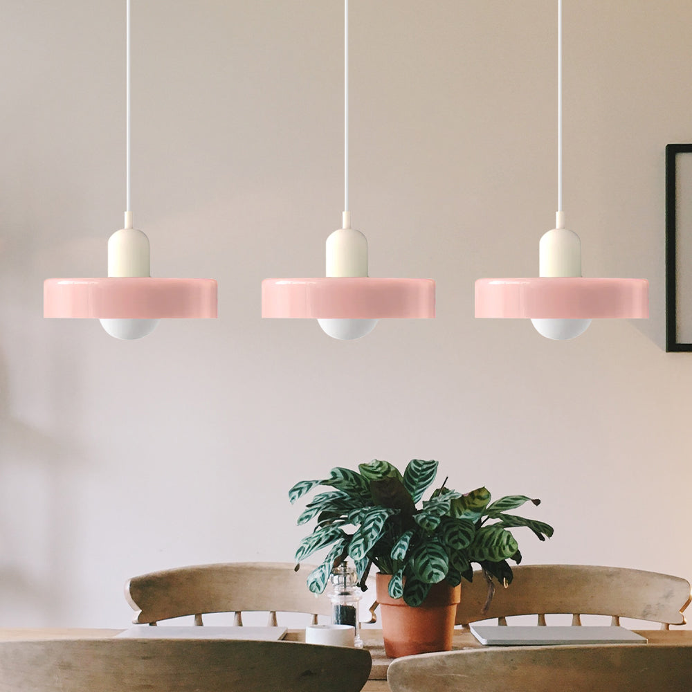 Three-Head Bauhaus-Style Minimalist Glass Pendant Light