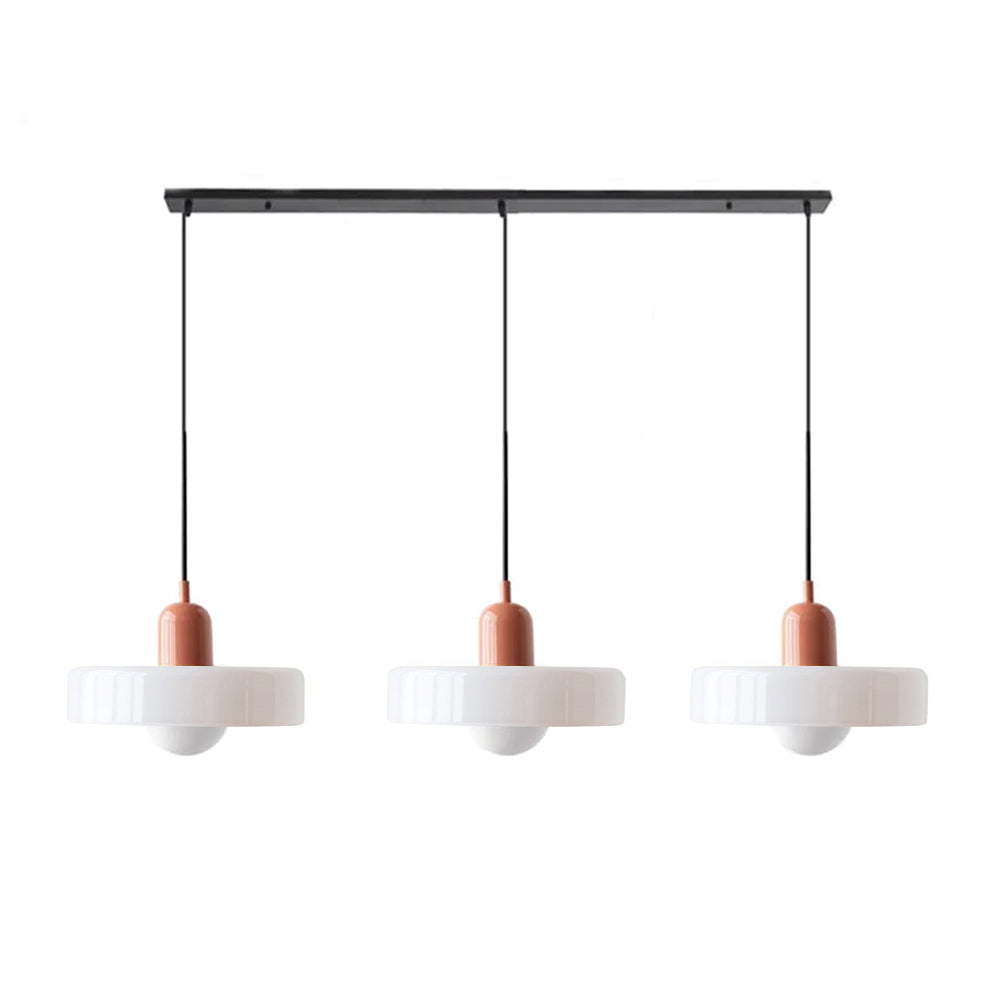 Three-Head Bauhaus-Style Minimalist Glass Pendant Light