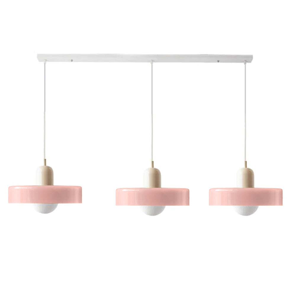 Three-Head Bauhaus-Style Minimalist Glass Pendant Light