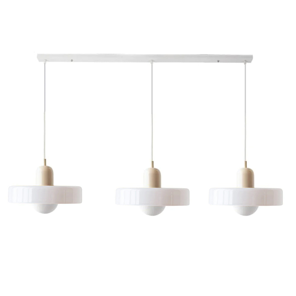 Three-Head Bauhaus-Style Minimalist Glass Pendant Light