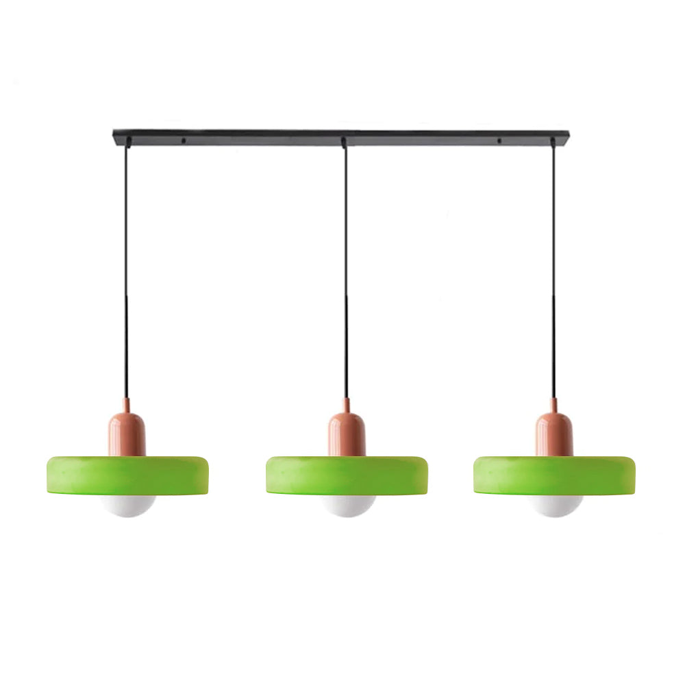 Three-Head Bauhaus-Style Minimalist Glass Pendant Light