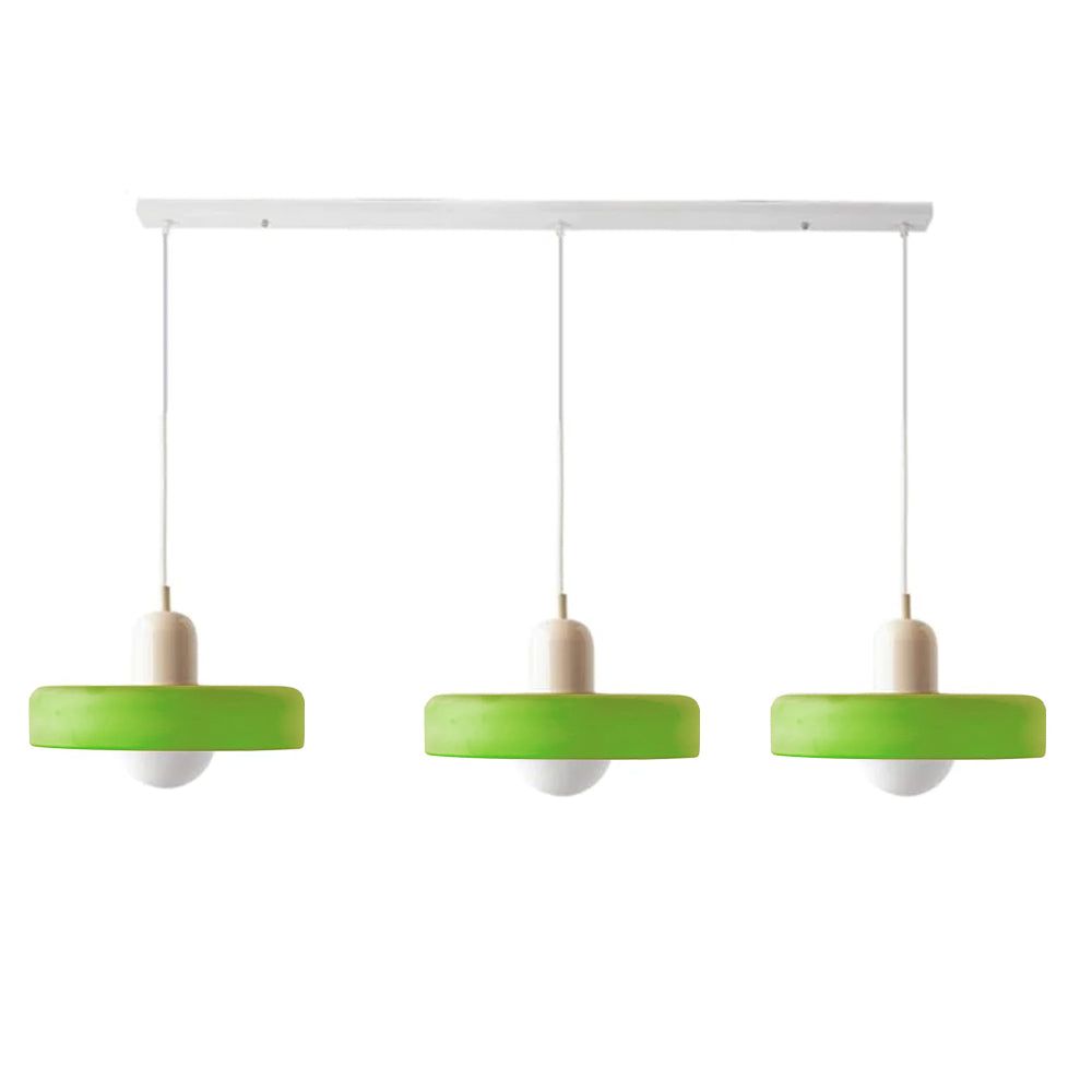 Three-Head Bauhaus-Style Minimalist Glass Pendant Light