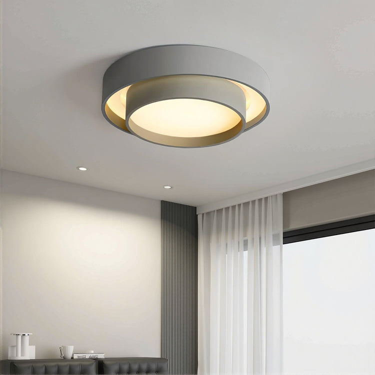 Modern Double Round Ceiling Light