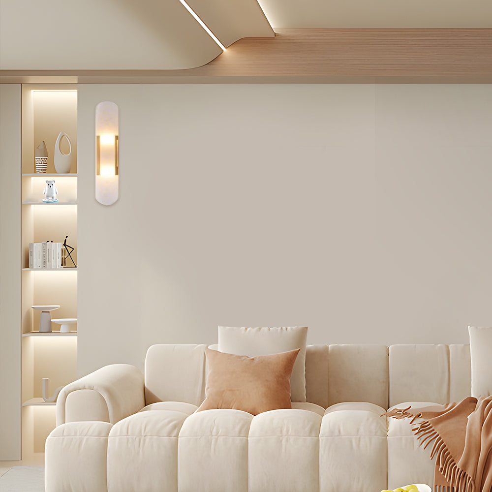 Modern minimalistisk marmorvägglampa
