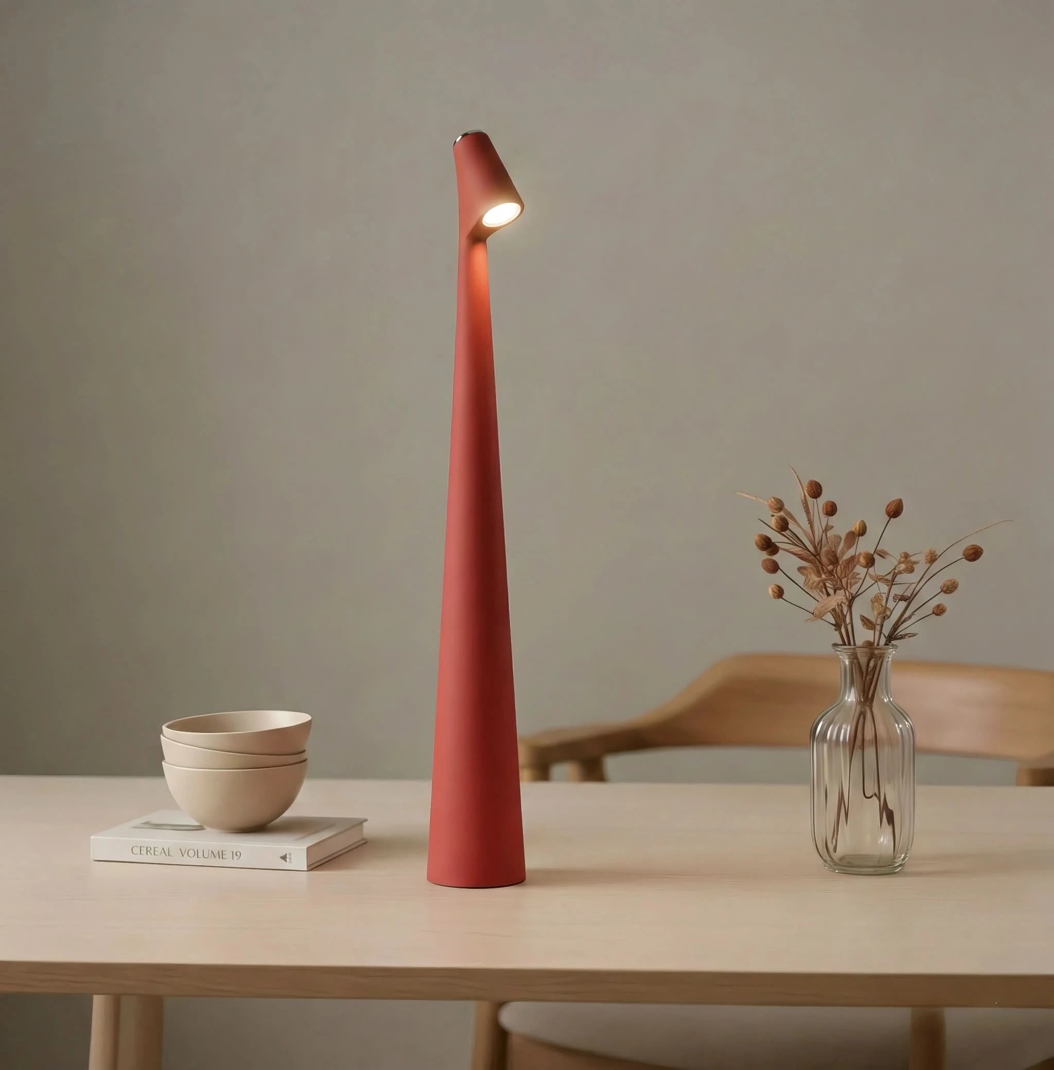 Lampada da tavolo dal design minimalista Glarefusion