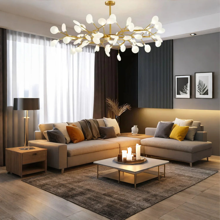 Glarefusion Creative Branch Acrylic Living Room Chandelier