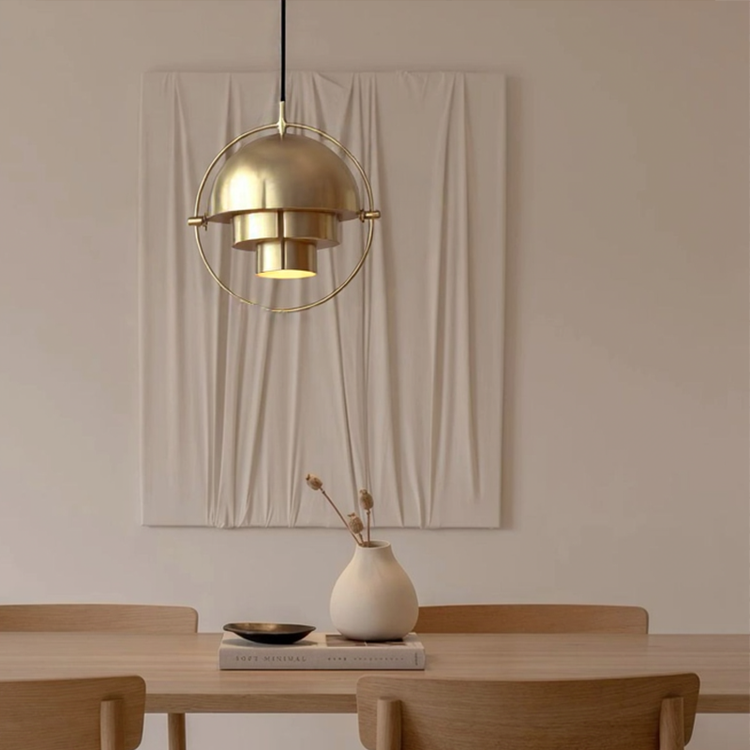 Glarefusion Creative Metal Ring Pendel i flere lag