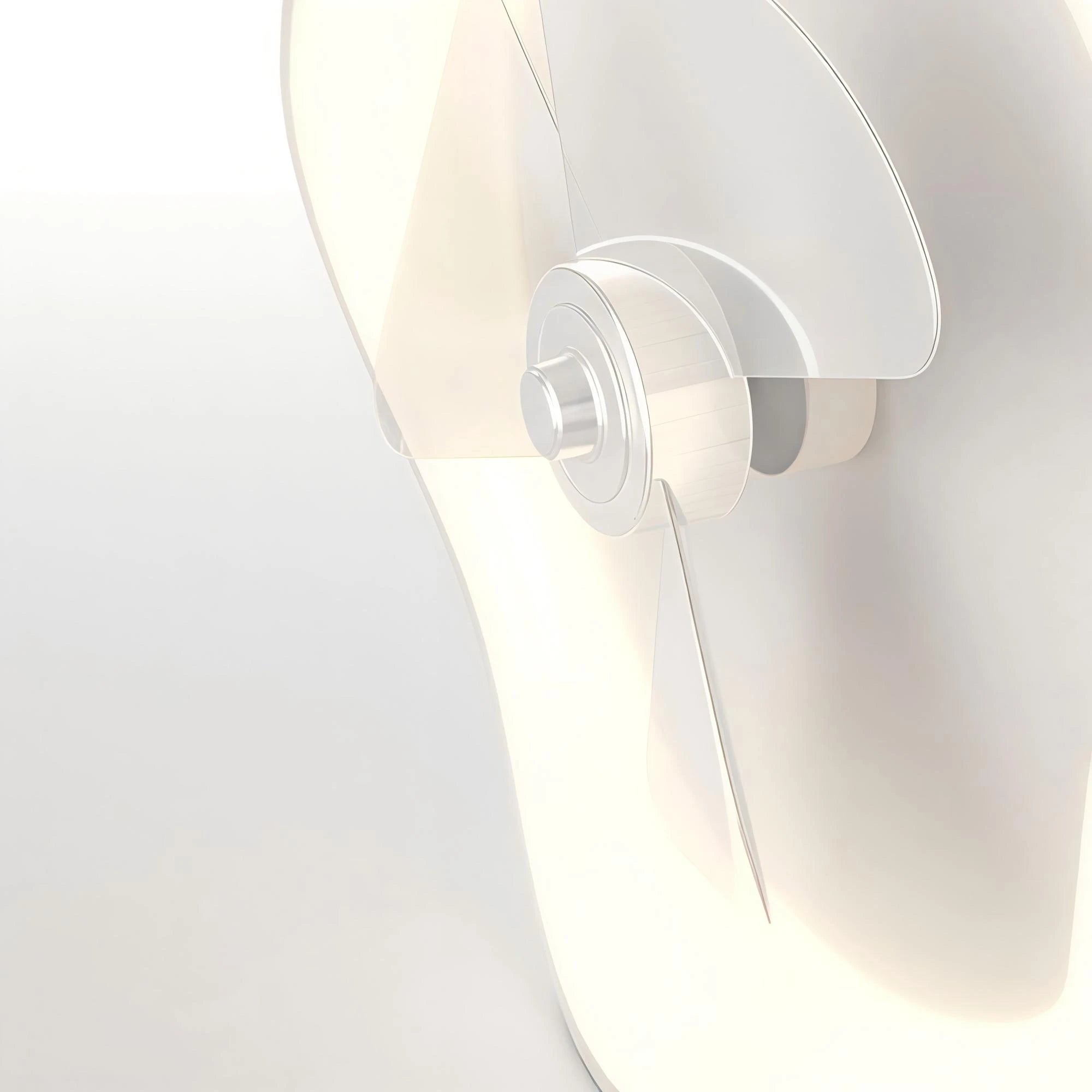 Modern Minimalism White Ceiling Fan With Light