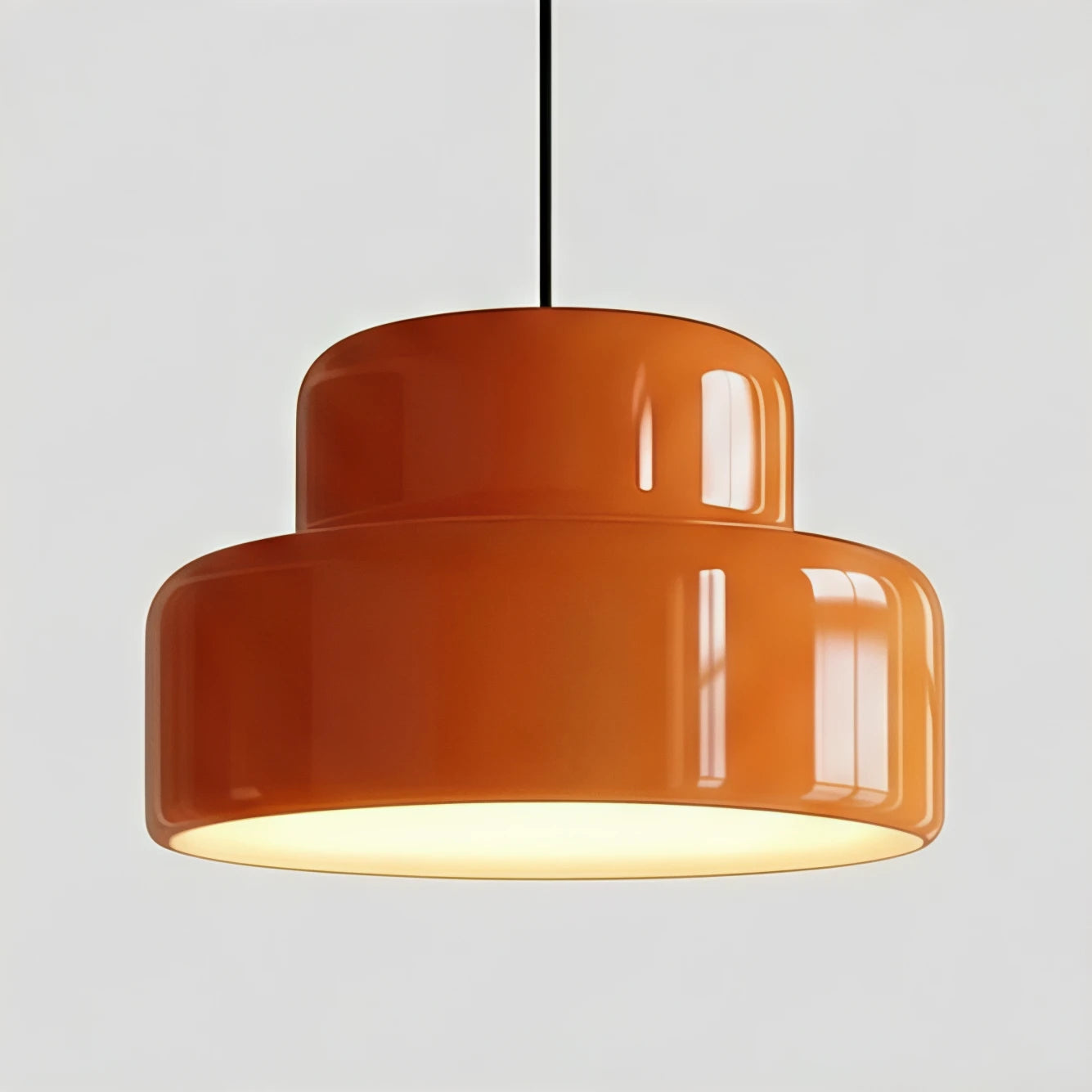 Lampe à Suspension Orange Bauhaus Vintage Moderne