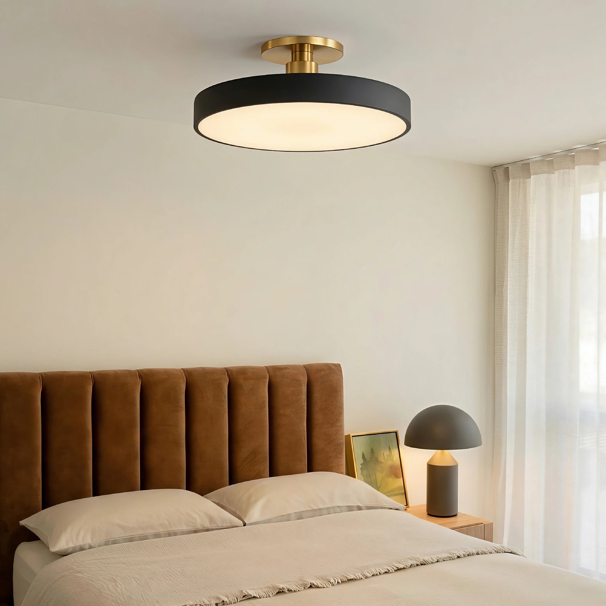 Nordic Round Flush Mount Ceiling Light