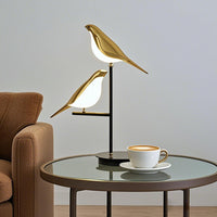 Lampe de table à double oiseaux à double oiseaux