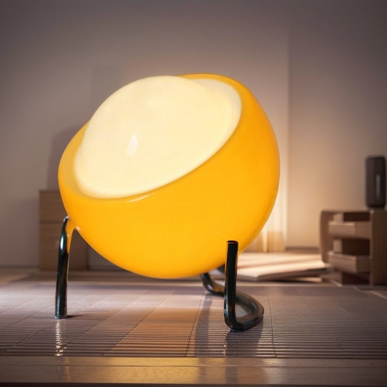 Vintage Bauhaus Egg Shape Table Lamp