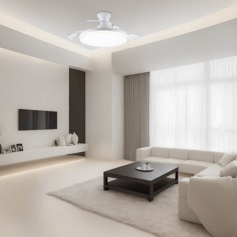 Slank Flush Mount loftsventilator med LED -lys