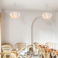 Modern Irregular Silk Pendant Light