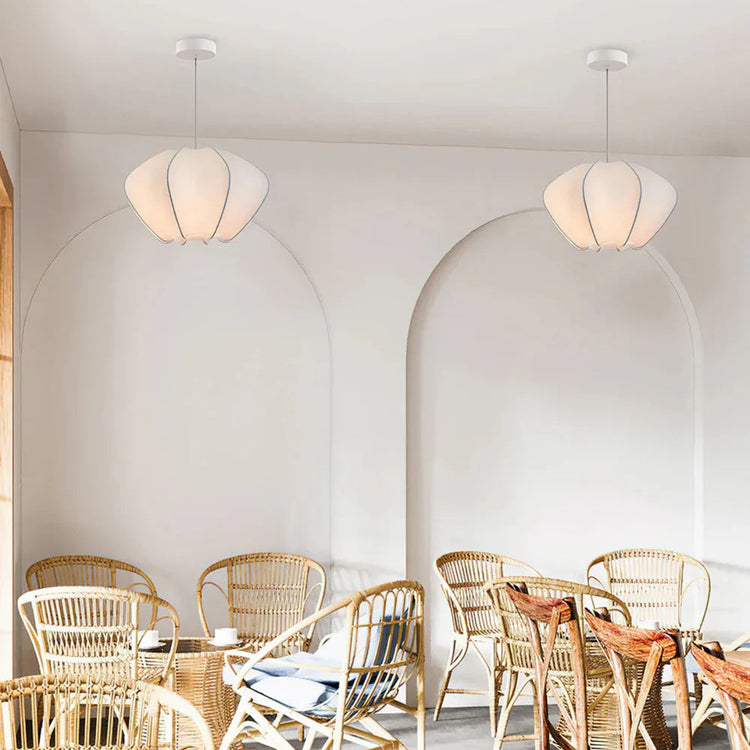 Modern Irregular Silk Pendant Light