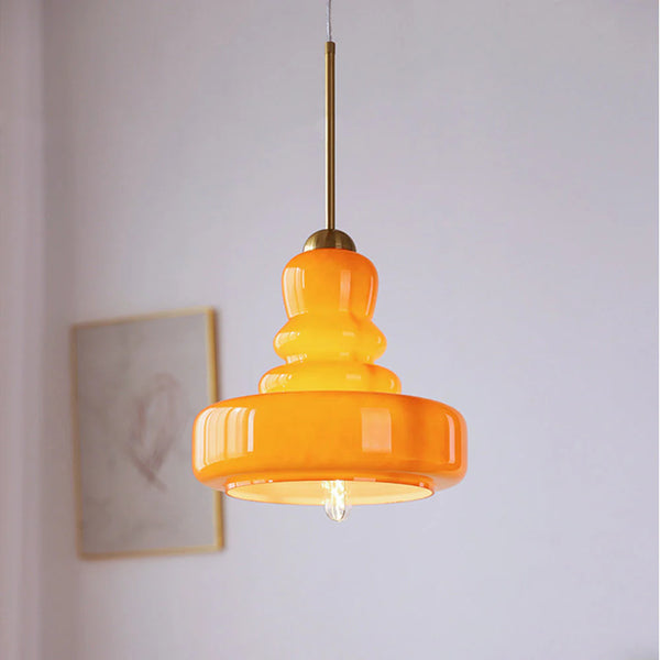 Glarefusion French Colorful Gourd Pendant Light