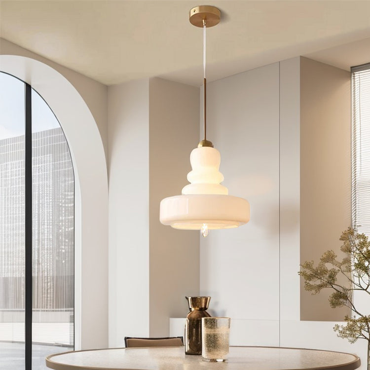 Glarefusion fransk farverig græskar vedhæng