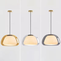 Moderne Milchglasanhängerlampe