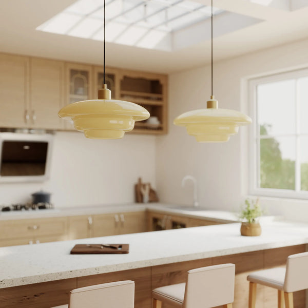 Glarefusion Nordic Modern Enkel Pendellampa i glas