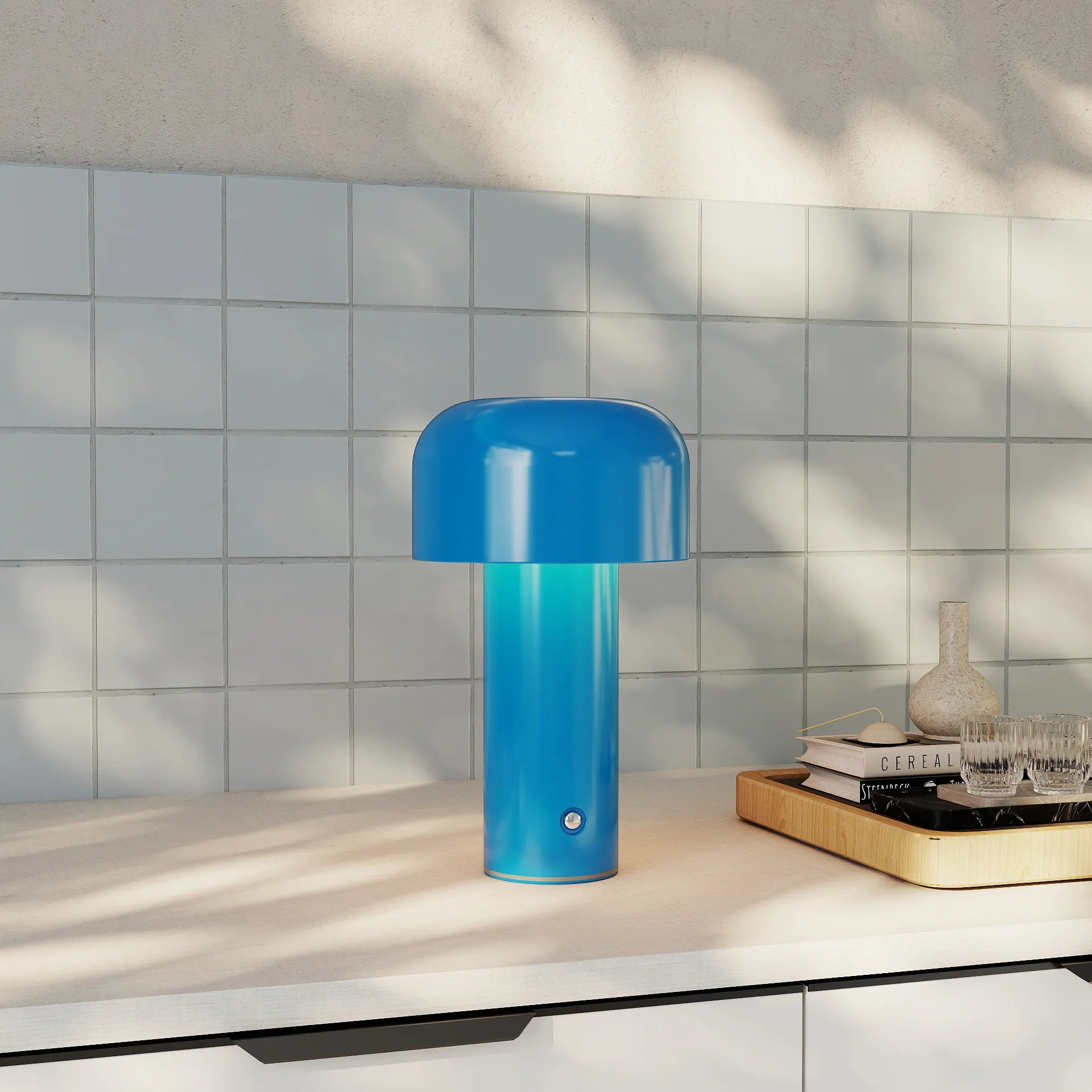 Lampada da tavolo creativa a forma di fungo semplice