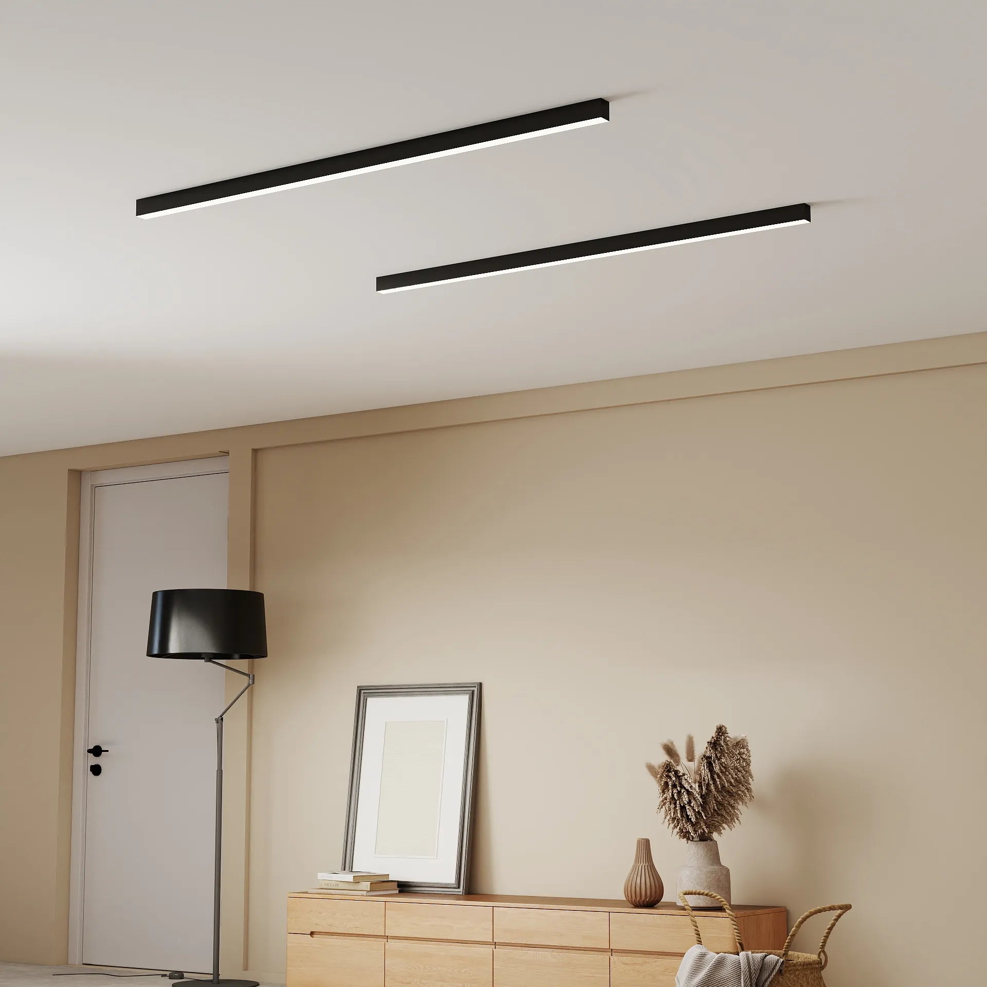 Plafonnier à bande LED nordique moderne