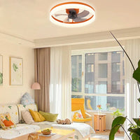Skandinaviske flush Mount loftsventilatorer med LED -lys