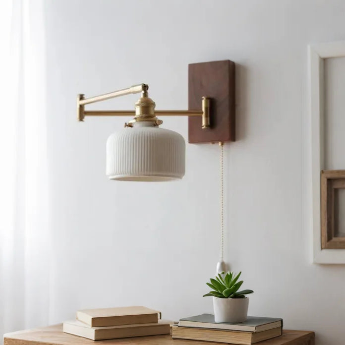 Applique murale réglable en bois moderne
