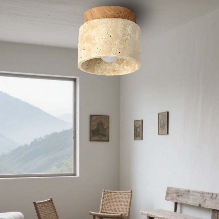 Lampada da soffitto moderna in stile creativo color crema
