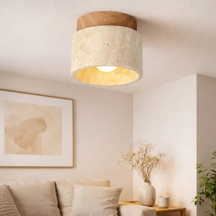 Moderne, kreative Deckenleuchte im cremefarbenen Stil