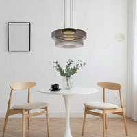 Lampe à suspension en verre de style Bauhaus