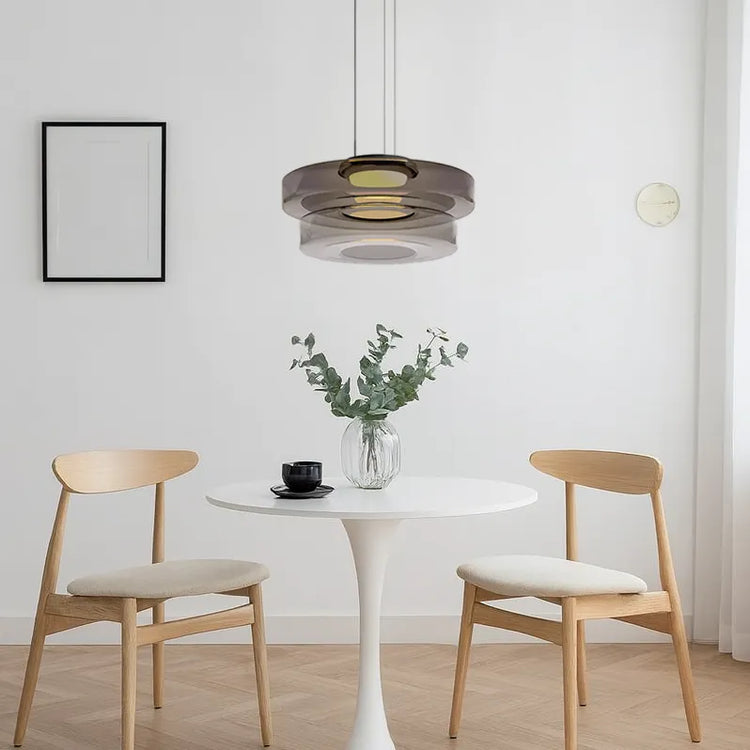 Lampe à suspension en verre de style Bauhaus