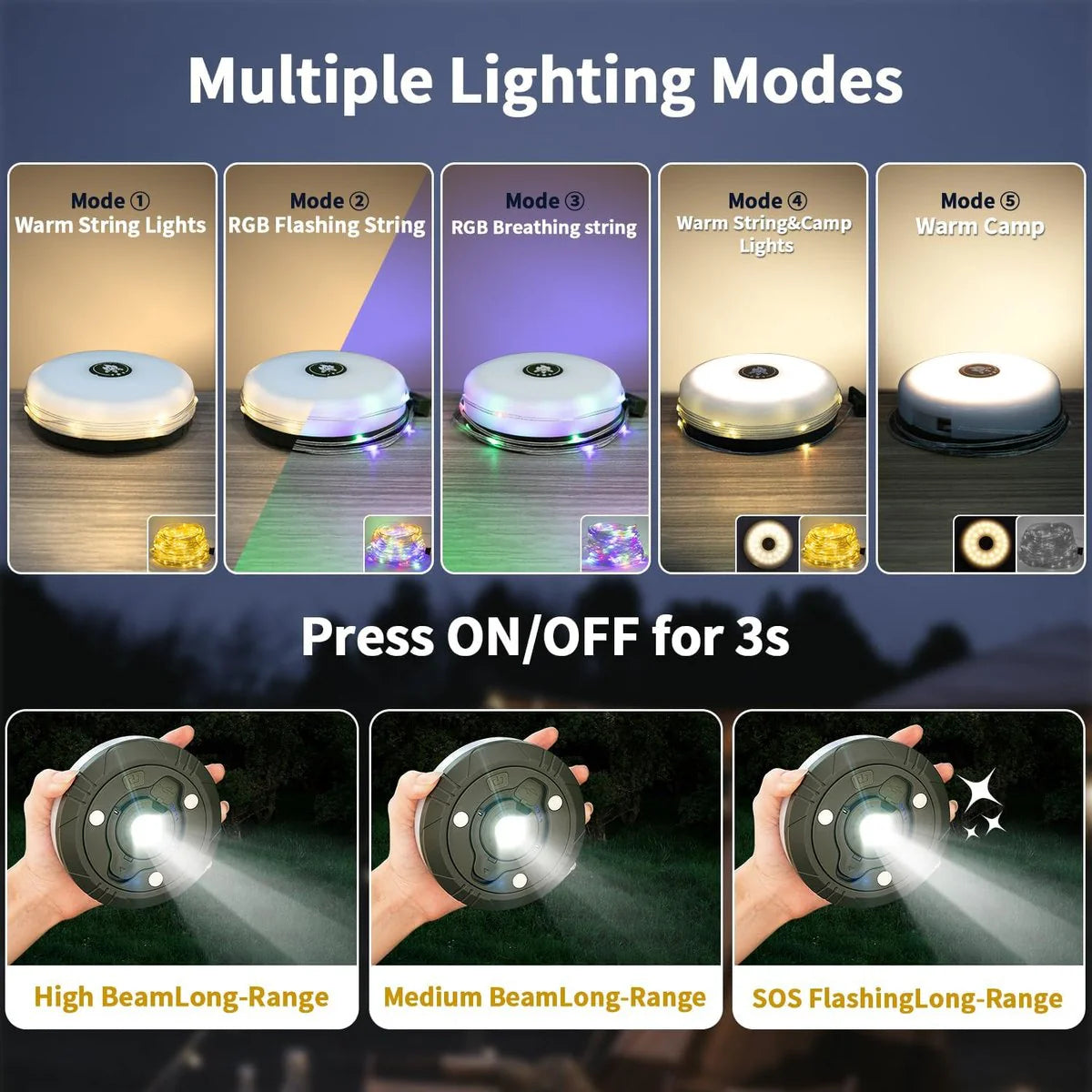 4-in-1 Camping Light