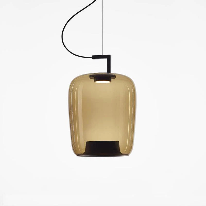 Suspension contemporaine en verre soufflé