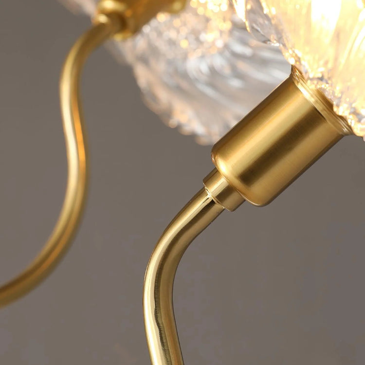 Klassisk LotusBloom lysekrone i glas