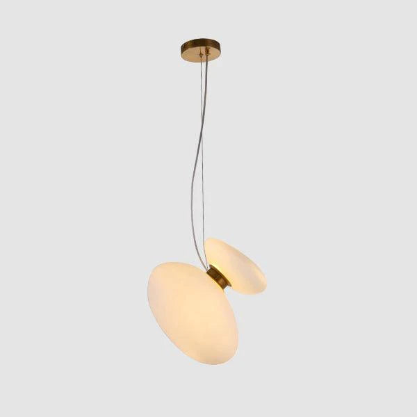 Lampe à suspension ovale en verre élégante