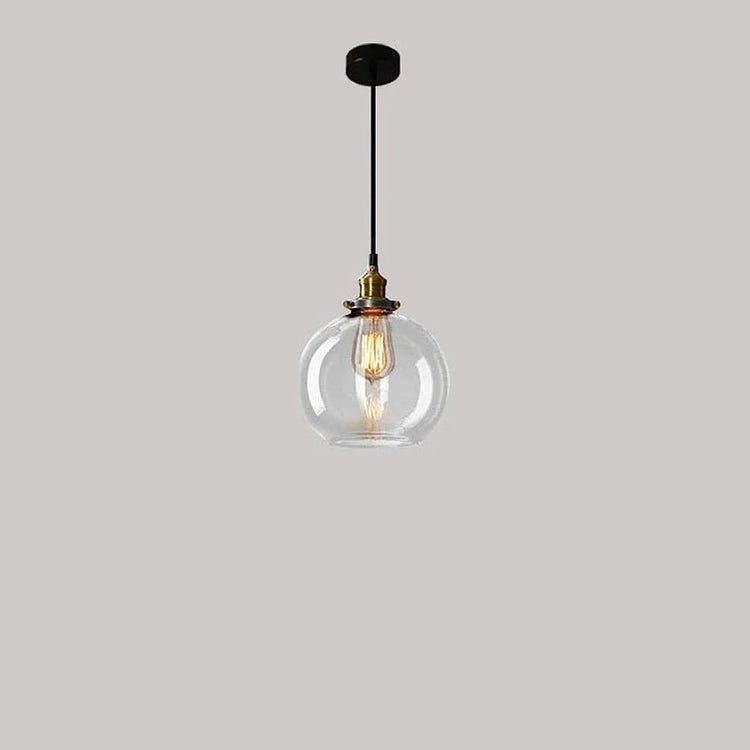 Scandinavian Transparent Glass Pendant Light