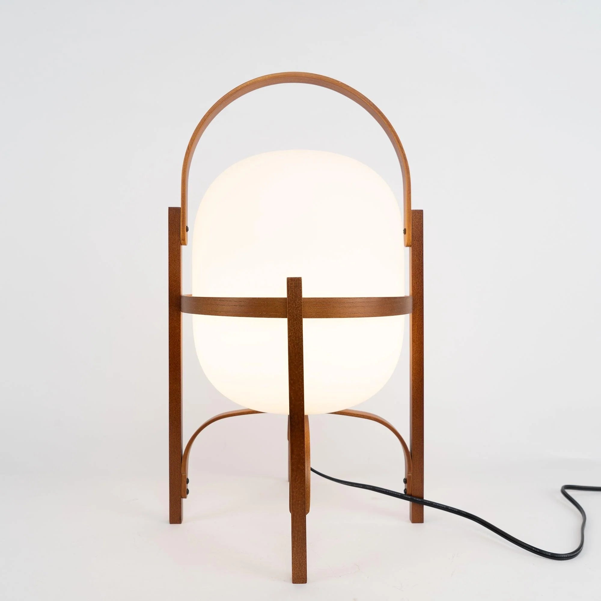 Lampe de table nomade ronde classique en verre